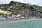 Minori - Panorama della spiaggia dal pontile