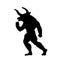 Minotaur silhouette ancient mythology fantasy