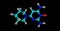 Minoxidil molecular structure isolated on black