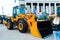 Minsk, Belarus - 07.14.2020. Combines and tractors, agricultural machinery