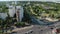 Minsk, Belarus. Aerial View On All Saints Church Timelapse. Summer Cityscape Time Lapse. Memorial Church In Memory Of