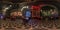 MINSK, BELARUS - APRIL, 2017: full seamless hdri panorama 360 angle view in interior of stylish hall nightclub bar in vintage