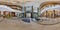 MINSK, BELARUS - AUGUST , 2017: Full spherical 360 degrees angle view seamless panorama in guestroom hall reception of modern