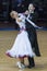 Minsk, Belarus- February 18, 2017: Unidentified Dance Couple Perform Youth Standard European Program