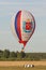 Minsk-Belarus, July 19, 2015: Russian Air-Balloon Team During Their Hit in International Aerostatics Cup