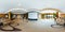 MINSK, BELARUS - JULY, 2017: full seamless panorama 360 by 180 angle view in interior of luxury empty conference hall for business