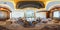 MINSK, BELARUS - JULY, 2017: full seamless spherical panorama 360 degrees angle view in interior of luxury empty conference hall