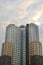 Minsk,Belarus:Modern architecture - multi-storey buildings on Dzerzhinsky street in Minsk, Belarus