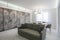 MINSK, BELARUS - NOVEMBER 21, 2016: luxure hall interior loft flat in grey style design with sofa