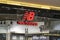 Minsk Belarus October 2019. New Balance sign on the store in the Mall. illustrative editorial