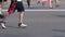 Minsk, Belarus-September 09, 2018: People With Muscular Legs Running Marathon