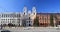 Minsk, Belarus. View Of Cathedral Of Saint Virgin Mary And Part Of Building Of French Embassy In Republic Of Belarus