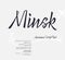 Minsk Script Font. Vector Set of Letters