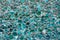 Mint blue green color mosaic texture