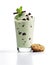 Mint chocolate chip milkshake