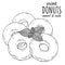 Mint donuts sketch