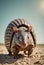 Mint Fairy Armadillo on background with copy space, AI Generation