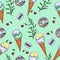 Mint fresh sweets pattern