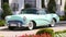 Mint Green Antique Buick Skylark Car