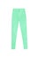 Mint green skinny high waist jeans pants, isolated on white back