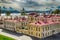 Mint Peter and Paul fortress top view Neva river