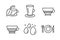 Mint tea, Water drop and Mocha icons set. Bombon coffee, Teacup and Food signs. Mentha beverage, Aqua. Vector