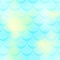 Mint yellow mermaid skin background. Cold gamma iridescent background. Fish scale pattern.