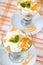 Mint yogurt with oranges