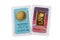 Minted bars of gold with a picture of a rose sealed in tamper-proof packaging produced by the Valcambi Switzerland - the leader