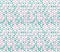 Minty green and pinkish simple flowers geometric background