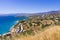 Mirabello bay and Agios Nikolaos view in Crete island