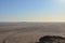 mirabib lonely scenic Granit Rock in the Desert Panorama sunrise