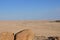 mirabib lonely scenic Granit Rock in the Desert Panorama sunrise