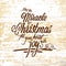 Miracle Christmas lettering on wooden background