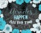 Miracles happen all the time. Hand drawn vector phrase isolated