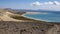 Mirador del Salmo in Fuerteventura island from Spain with view to the Plaza Kolo Wydmy