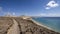 Mirador del Salmo in Fuerteventura island from Spain with view to the Plaza Kolo Wydmy