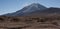Mirador of Volcano Ollague. It`s a massive stratovolcano on the border between Bolivia and Chile