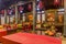 MIRI, MALAYSIA - FEBRUARY 27, 2018: Interior of Tua Pek Kong Chinese temple in Miri, Sarawak, Malays