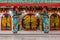 MIRI, MALAYSIA - FEBRUARY 27, 2018: Interior of Tua Pek Kong Chinese temple in Miri, Sarawak, Malays