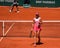 Mirra Andreeva of Russia in action during women round 3 match against Coco Gauff of United States at 2023 Roland Garros