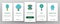 Mirror Different Form Onboarding Icons Set Vector