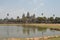 Mirror image in lake of Angkor Wat, Cambodia