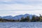 Mirror lake in Lake Placid, New York.