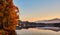 Mirror Lake Lake Placid NY reflections mountains misty fog Autumn