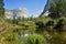 At Mirror Lake in Yosemite NP