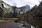 The Mirror lake of Yosemite Valley