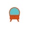 mirror with mirror flat icon. Element of furniture colored icon for mobile concept and web apps. Detailed mirror with mirror flat