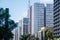 Mirrored buildings on Paulista Avenue in SÃ£o Paulo