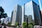 Mirrored buildings on Paulista Avenue in SÃ£o Paulo